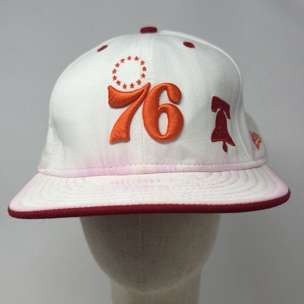 New Era Philadelphia 76 Liberty Bell Hardwood Classics 59FIFTY Hat Size 8 READ